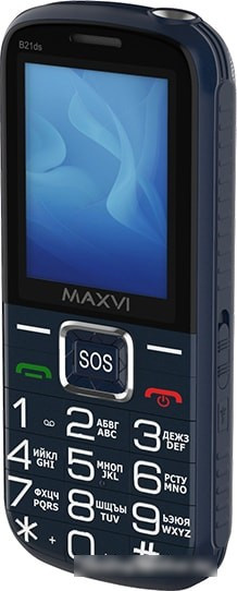 Мобильный телефон Maxvi B21ds (синий) - фото 4 - id-p222052362
