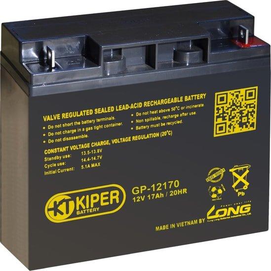 Аккумулятор для ИБП Kiper GP-12170 (12В/17 А·ч) - фото 1 - id-p222052404