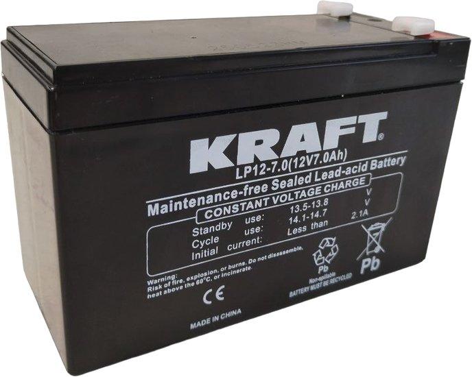 Аккумулятор для ИБП KRAFT LP12-7 (12V/7Ah) - фото 1 - id-p222052426