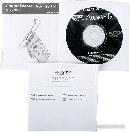 Звуковая карта Creative Sound Blaster Audigy Fx (SB1570) - фото 5 - id-p222052432
