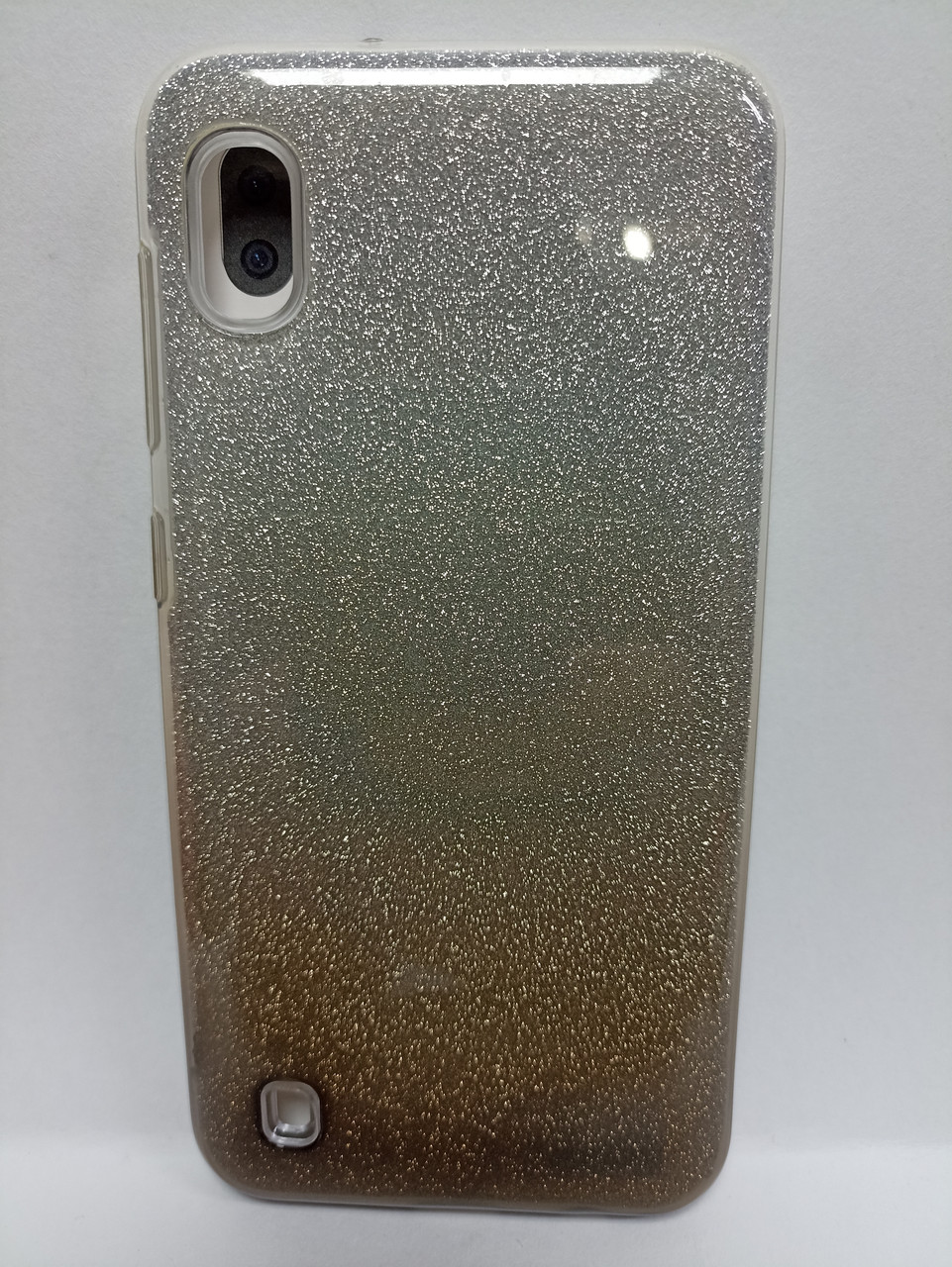 Чехол Samsung A10 с блестками серебро - фото 1 - id-p222052821