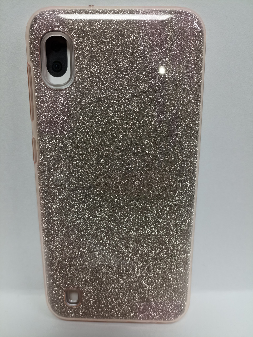 Чехол Samsung A10 с блестками серебро - фото 2 - id-p222052821