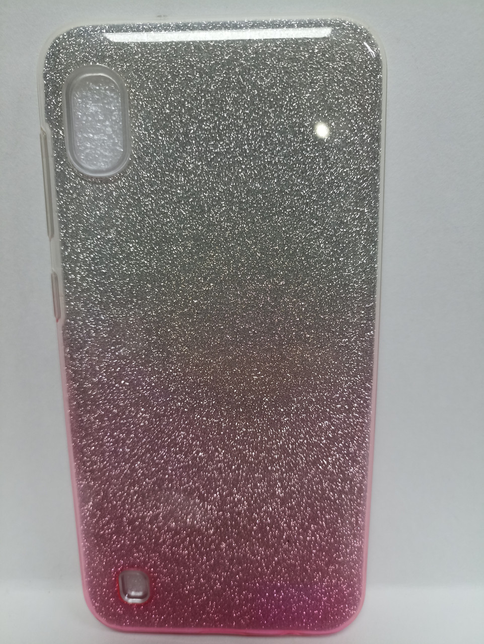 Чехол Samsung A10 с блестками серебро - фото 4 - id-p222052821