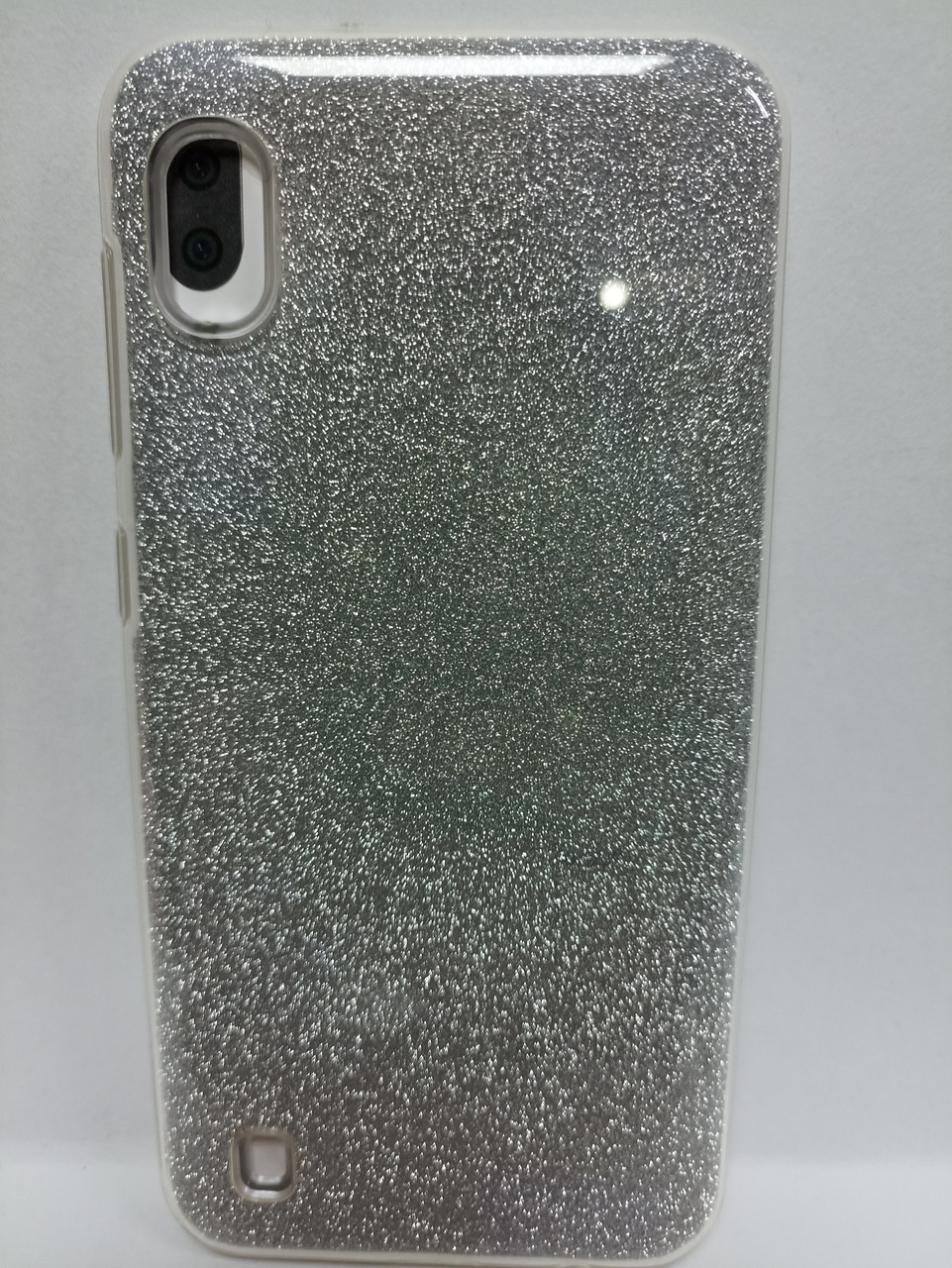 Чехол Samsung A10 с блестками серебро - фото 5 - id-p222052821