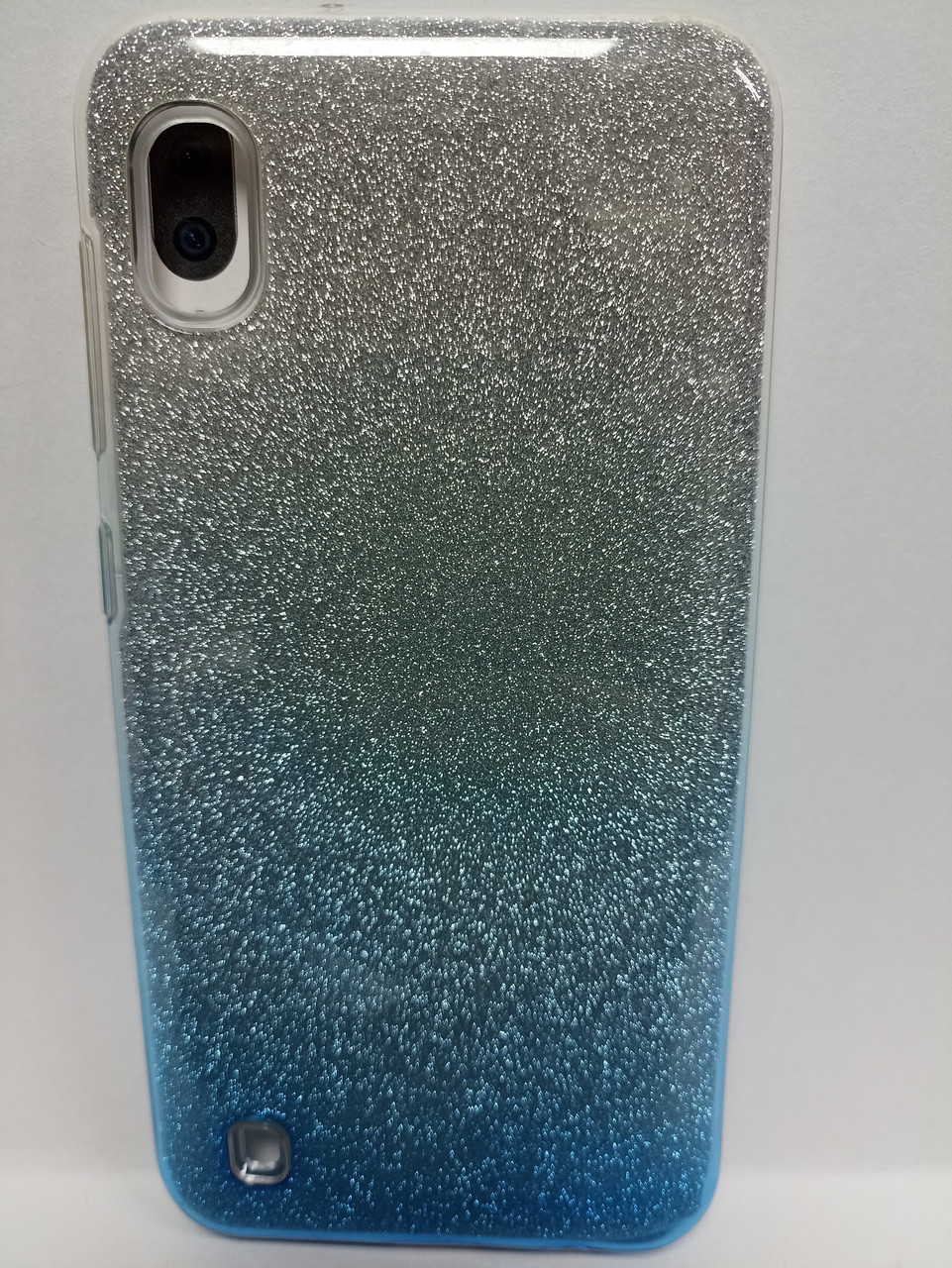 Чехол Samsung A10 с блестками серебро - фото 8 - id-p222052821