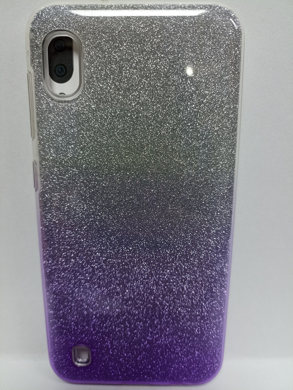 Чехол Samsung A10 с блестками серебро - фото 7 - id-p222052821
