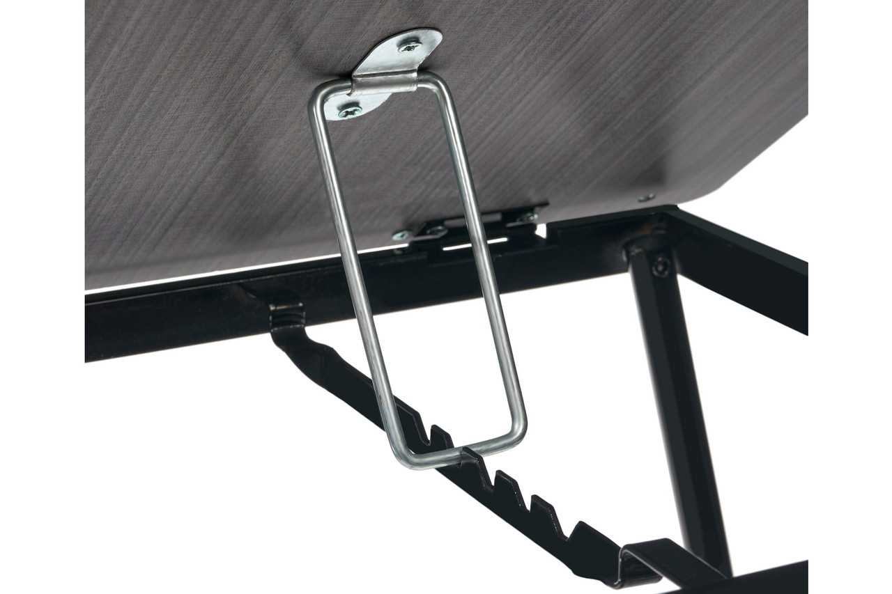 Стол складной с подъёмной крышкой и подстаканником «ВИТА», 55x32x25см, мдф, металл, св.дерево, черный - фото 10 - id-p222055021