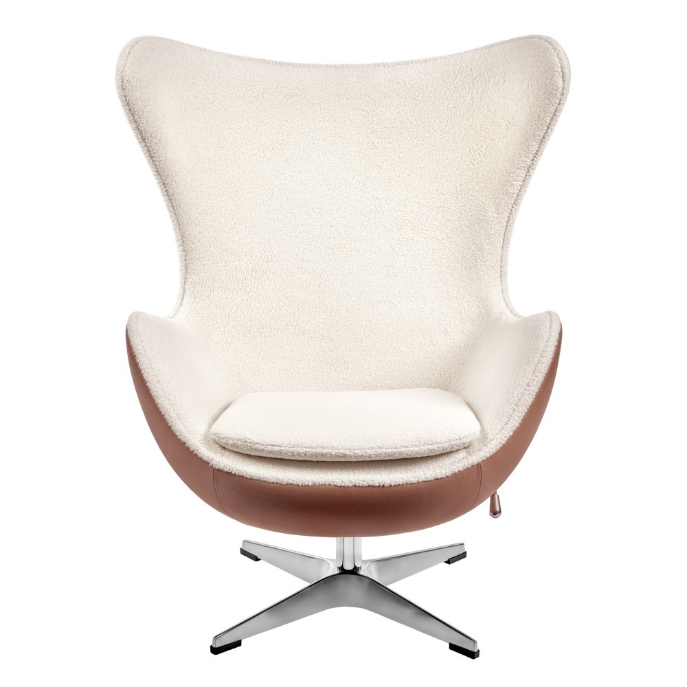 Кресло EGG STYLE CHAIR коричневый, экокожа - фото 2 - id-p222055028