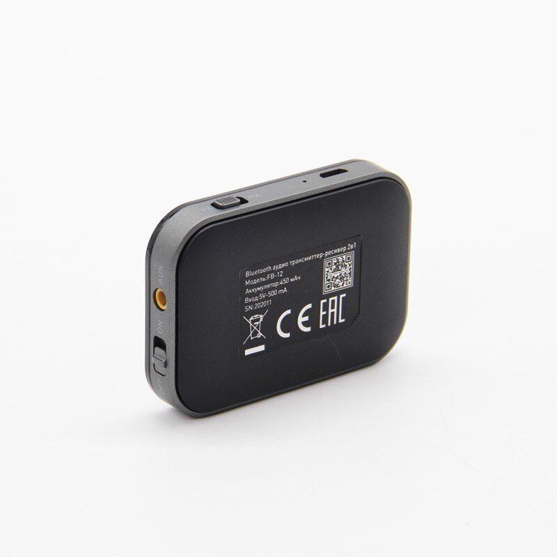 Bluetooth TX\RX адаптер Eplutus FB-12, v5.0, аккумулятор, дисплей (Блютуз приёмник\передатчик) - фото 2 - id-p222058333