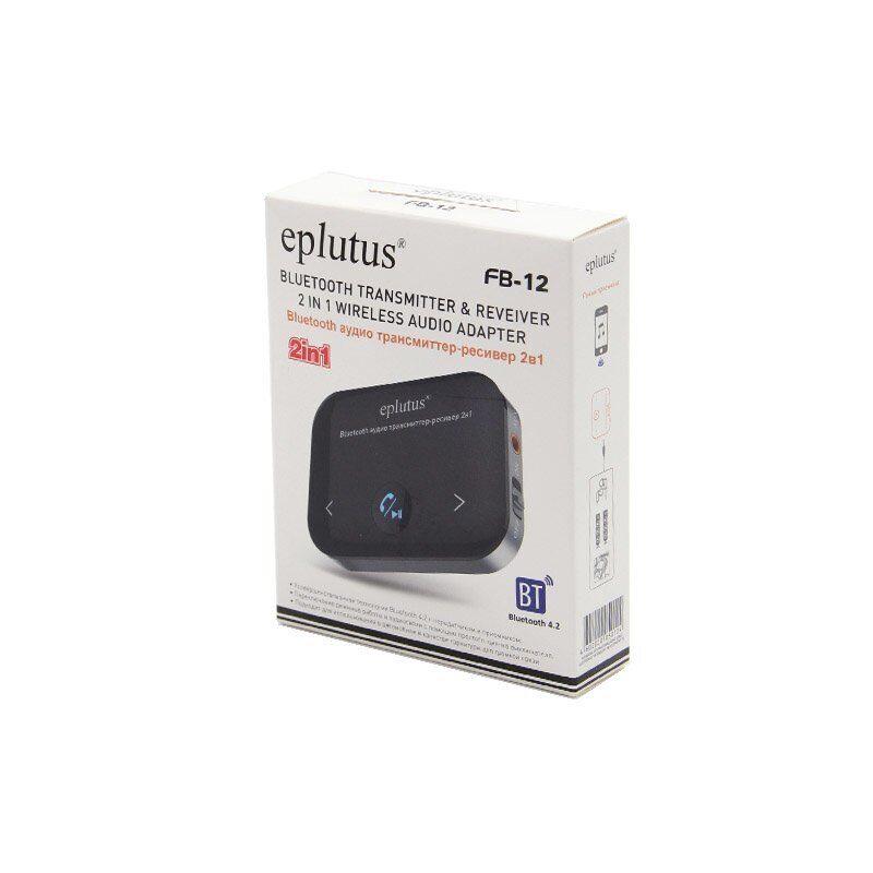 Bluetooth TX\RX адаптер Eplutus FB-12, v5.0, аккумулятор, дисплей (Блютуз приёмник\передатчик) - фото 4 - id-p222058333