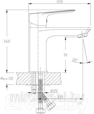 Смеситель Rossinka Silvermix RS27-11 - фото 2 - id-p222058524