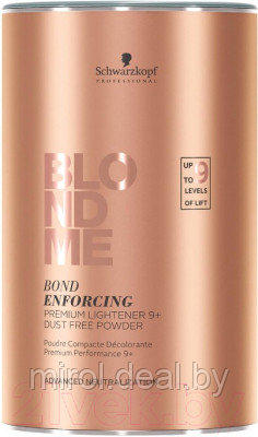 Порошок для осветления волос Schwarzkopf Professional BlondMe Bond Enforcing Premium Lightiner 9+ - фото 1 - id-p222059474