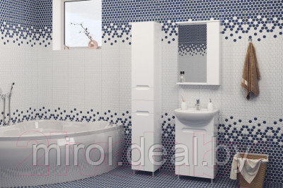 Шкаф с зеркалом для ванной Garda Marko-3/R (80) - фото 3 - id-p222060402