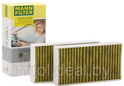 Комплект салонных фильтров Mann-Filter FP2646-2 - фото 2 - id-p222061269