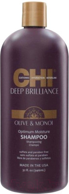 Шампунь для волос CHI Deep Brilliance Olive&Monoi Optimum Moisture - фото 1 - id-p222060091