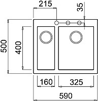 Мойка кухонная Elleci Quadra 150 Light Grey K97 / LKQ15097 - фото 2 - id-p222063928