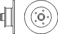 Тормозной диск Bosch 0986478136