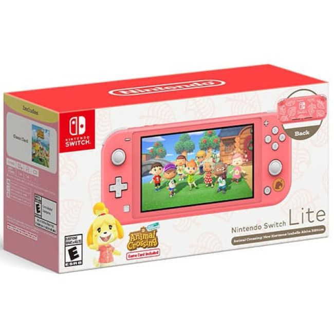 Игровая приставка Nintendo Switch Lite Animal Crossing: New Horizons Isabelle Aloha Edition - фото 1 - id-p222064662