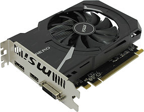 Видеокарта 4Gb PCI-E GDDR5 MSI RX 550 AERO ITX 4G OC (RTL) DVI+HDMI+DP RADEON RX 550