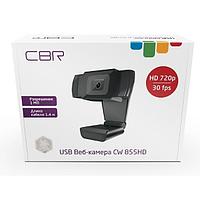 CBR CW 855HD Black, Веб-камера с матрицей 1 МП, разрешение видео 1280х720, USB 2.0, встроенный микрофон с