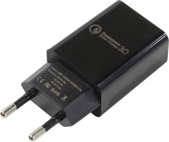 Cablexpert MP3A-PC-17 Зарядное устройство USB (Вх.AC100-240V Вых. DC5V/9V/12V 18W USB) - фото 1 - id-p222067497