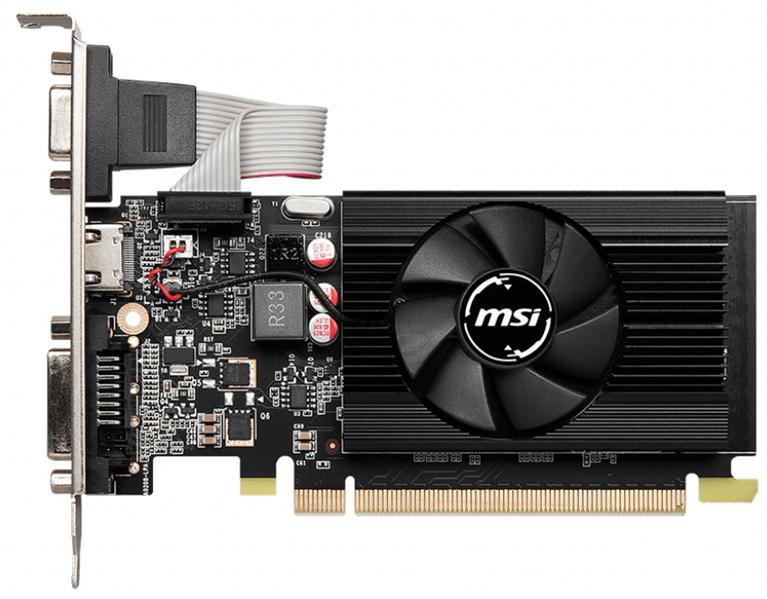 Видеокарта MSI PCI-E N730K-2GD3/LP NVIDIA GeForce GT 730 2048Mb 64 GDDR3 902/1600 DVIx1 HDMIx1 CRTx1 HDCP Ret - фото 1 - id-p222067277