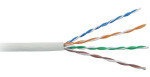 Hyperline UUTP4-C5E-S24-IN-PVC-GY-305 (305 м) Кабель витая пара, неэкранированная U/­UTP, категория 5e, 4 пары