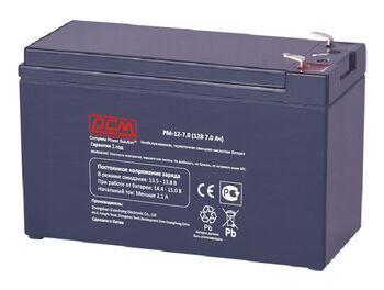 Powercom Аккумуляторная батарея PM-12-7.0 12В 7.0Ач - фото 1 - id-p222067358