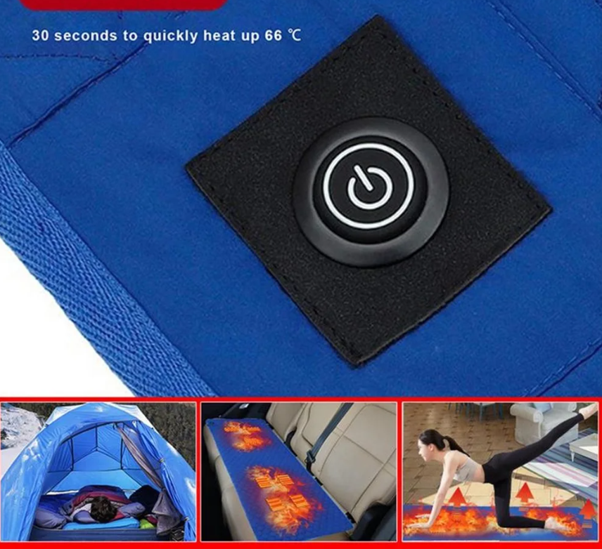 Туристический коврик с электроподогревом и регулировкой температуры Heated Sleeping Bag Liher Ultra plush foot - фото 10 - id-p222069791