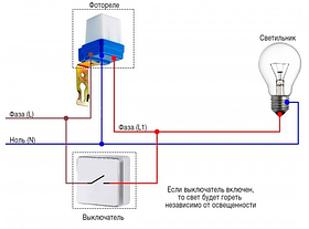 Фотореле для уличных светильников