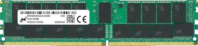 Оперативная память Micron DDR4 RDIMM 32GB 2Rx4 3200 MHz ECC Registered MTA36ASF4G72PZ-3G2 (Analog Crucial - фото 1 - id-p222074611