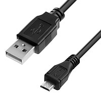 Кабель1.0m USB 2.0, AM/microB 5pin, черный Greenconnect 4PH-R90036