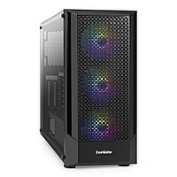 Корпус Miditower ExeGate EVO-9202-EVO800 (ATX, БП EVO800RGB с вент. 12 см, с окном, 1*USB+1*USB3.0, аудио,