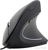 Мышь USB MUS-ERGO-03 Gembird 6-клавиш, 800-3200DPI, черная, вертикальная