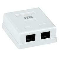 Itk Настенная инф. розетка RJ45, кат.5Е UTP, 2-порта CS2-1C5EU-22