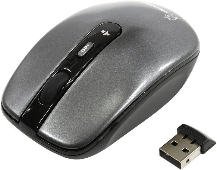 Манипулятор SmartBuy Silent Work Pro Wireless Optical Mouse SBM-314AG-G (RTL) USB 4btn+Roll беспроводная - фото 1 - id-p222074862