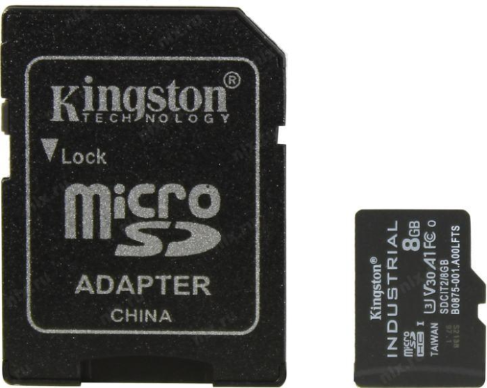 Карта памяти Kingston SDCIT2/8GB microSDHC Memory Card 8Gb UHS-I U3 + microSD-- SD Adapter - фото 1 - id-p222074892