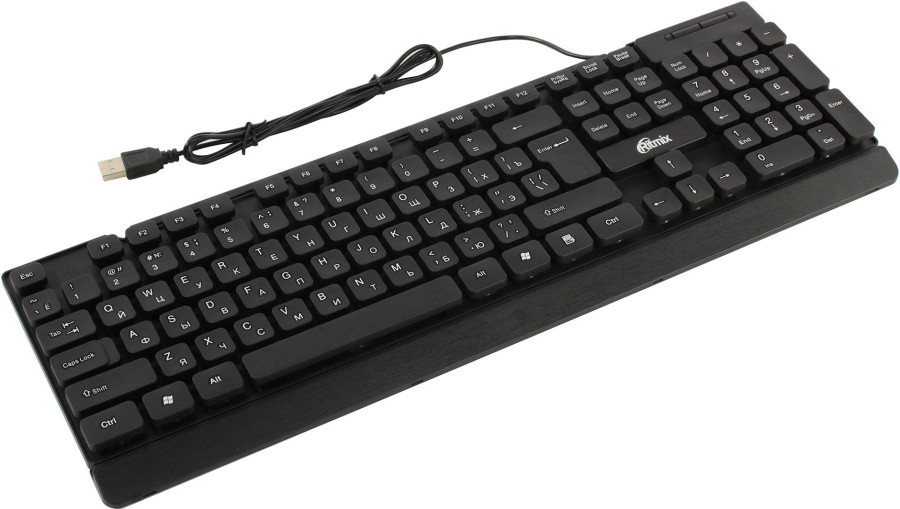 Клавиатура Ritmix RKB-107 Black USB 104КЛ - фото 1 - id-p222074915