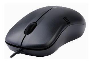 Мышь A4Tech OP-560NU-Black (проводная USB, сенсор V-Track 1000 dpi, 3 кнопки, колесо с нажатием и отклонением) - фото 1 - id-p222074514