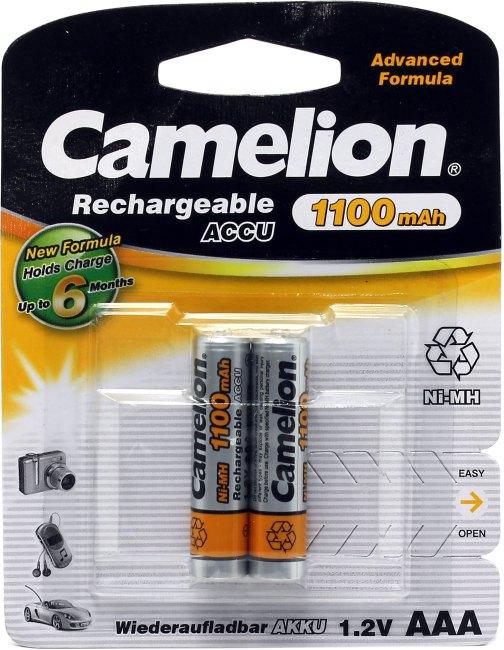 Аккумулятор Camelion NH-AAA1100BP2 (1.2V 1100mAh) NiMH Size "AAA" уп. 2 шт - фото 1 - id-p222074564
