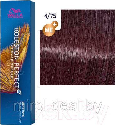 Крем-краска для волос Wella Professionals Koleston Perfect ME+ 4/75 - фото 1 - id-p222079166