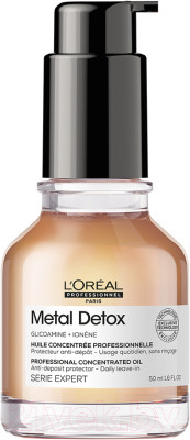 Масло для волос L'Oreal Professionnel SE Metal Detox Anti-Deposit Protector Concentrated Oil New - фото 1 - id-p222080990