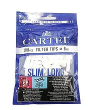 Фильтры для самокруток Cartel Slim Long 6мм/100шт