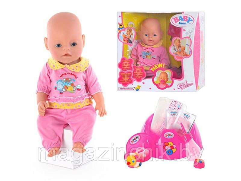 Кукла пупс Беби дол Baby Doll аналог Baby Born 9 функций 058-3 купить в Минске