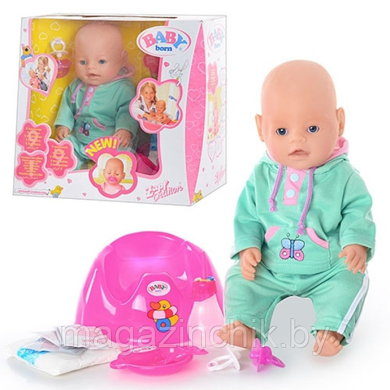 Кукла пупс Беби дол Baby Doll аналог Baby Born 9 функций 058-4 купить в Минске