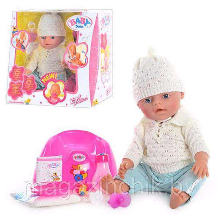 Кукла пупс Беби дол Baby Doll аналог Baby Born 9 функций 058-1 купить в Минске - фото 1 - id-p3065738