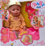 Кукла пупс Беби долл Baby Doll 9 функций аналог Baby Born Борн 058-5 купить в Минске