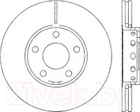 Тормозной диск Stellox 60204743VSX