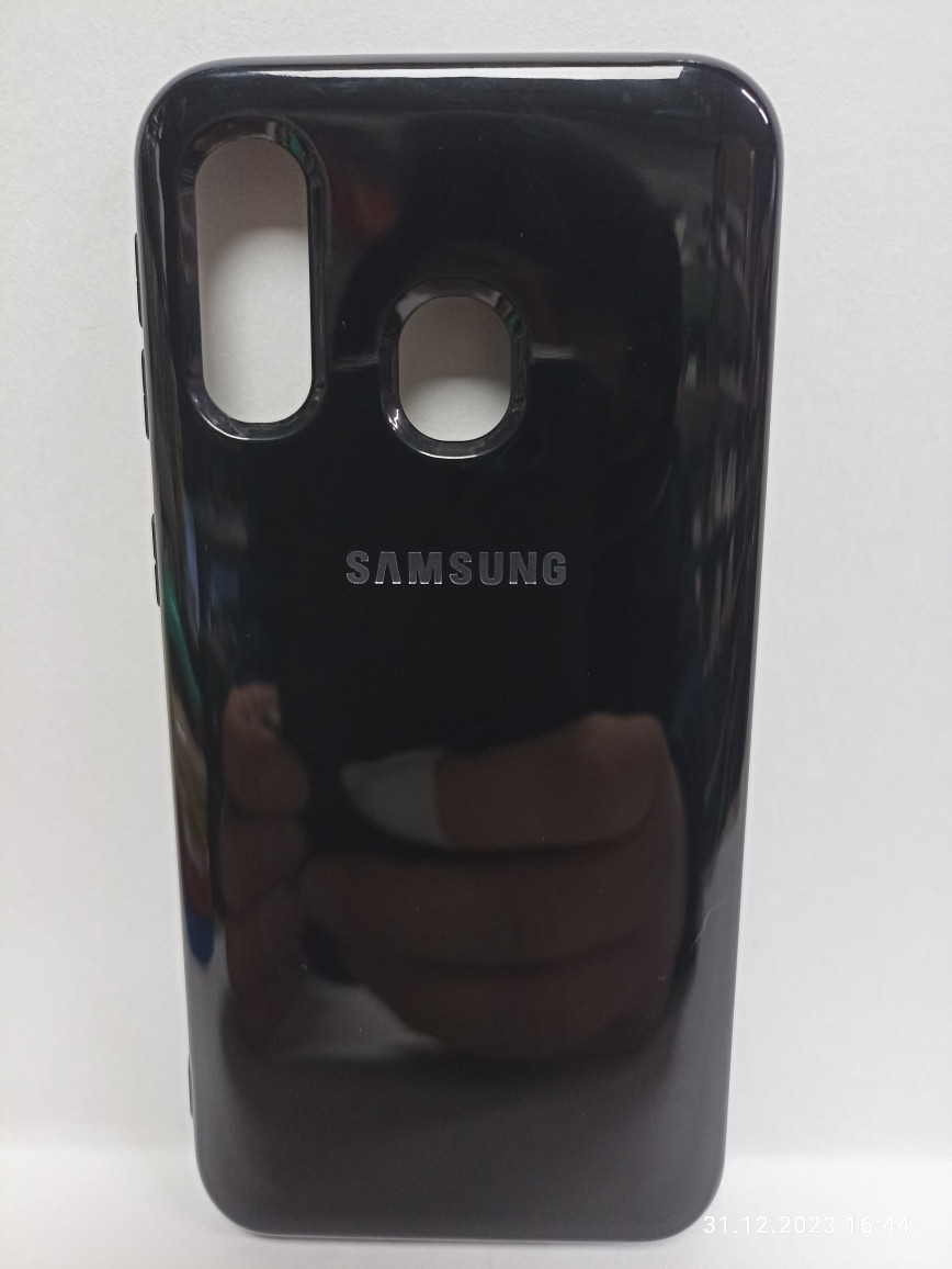 Чехол Samsung A40 Geely ультратонкий силиконовый черный - фото 1 - id-p222131530