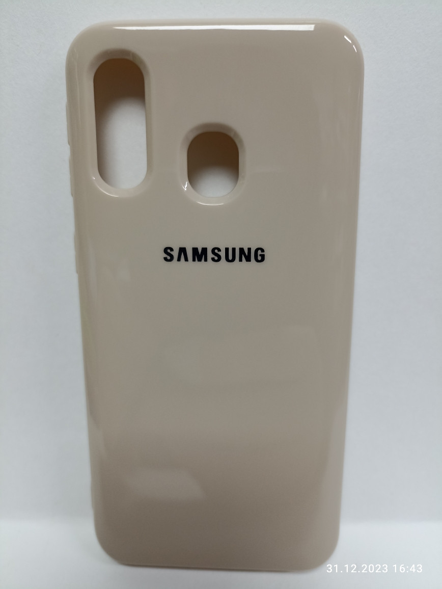 Чехол Samsung A40 Geely ультратонкий силиконовый черный - фото 4 - id-p222131530